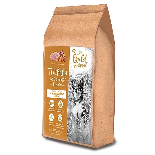 Wild Animal - Premium Hundefutter- Truthahn mit Süßkartoffel & Preiselbeere, Trockenfutter, getreidefrei, 1er Pack (1 x 12kg) von WildAnimal