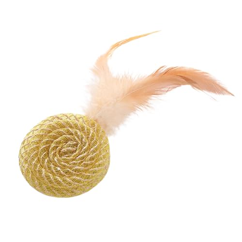 Cat Feather Ball Toy | Interactive Kitten Teething Toy – Engaging Cat Feather Toy Ball For Indoor & Outdoor Play, Chasing, Hunting – Durable Cat Teasing Toy For Exercise & Fun, Soft Bite-Resistant von WildHarmony