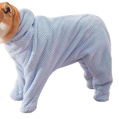 Plush Dog Towel Bathrobe - Ultra-Soft Quick-Drying Dog Bath Robe | Full Wrap Absorbent Dog Dressing Gown, Cozy PET Towels for Bathing, Grooming, Drying, and Relaxing, Ideal for Small & Medium Dogs von WildHarmony