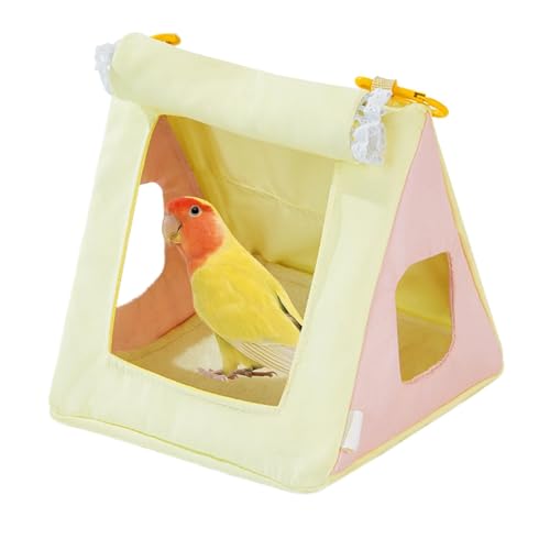 Seilennest, Vogelnest - Haustier -Hängemattenspielzeug Vogelkäfige für Sittiche,Vier Jahreszeiten Shotet House Accessoires für Wellensittiche, Lovebird, von WildHarmony