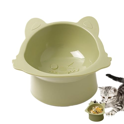 WildHarmony Erhöhter Futternapf für Katzen,Hoch erhöhter Futternapf für Katzen - 400 ml erhöhter Futter- und Wassernapf für Katzen,Futternäpfe für Haustiere in Lebensmittelqualität, niedliche von WildHarmony