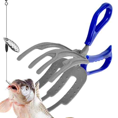 WildHarmony Fischklemmhalter, Metallfischereizange - Multifunktionale 3 Klauengriffe - Grabber Tool Grip Tackle Halter Fänger, multifunktional, für Bass, Forelle, Pferdemund von WildHarmony