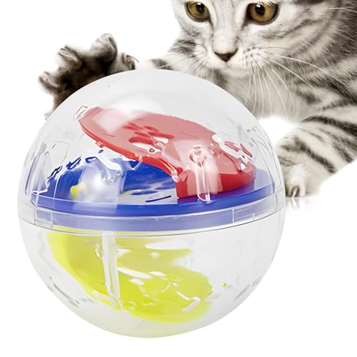 WildHarmony Hund behandeln Sie Abgabeball, Haustier Interactive Treat Ball,Behandeln Sie das Zahnen Ballspielzeug für Haustier - Langsame Feeder -Figur intellektuelle Entwicklung gelangweiltes von WildHarmony