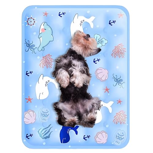 WildHarmony Kühlmatte für Hunde, Haustierkühlmatten für Hunde - Innenkalte Pet Pad,16x20-Zoll-Selbstkühlmatte für Hundewaschable tragbar von WildHarmony