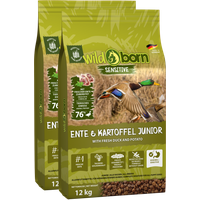 Wildborn Ente & Kartoffel Junior Doppelpack 2 x 12 kg von Wildborn