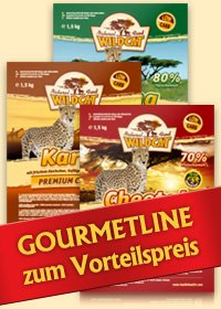 Trockenfutter für Katzen Wildcat Gourmet Line (3x3kg) von Wildcat