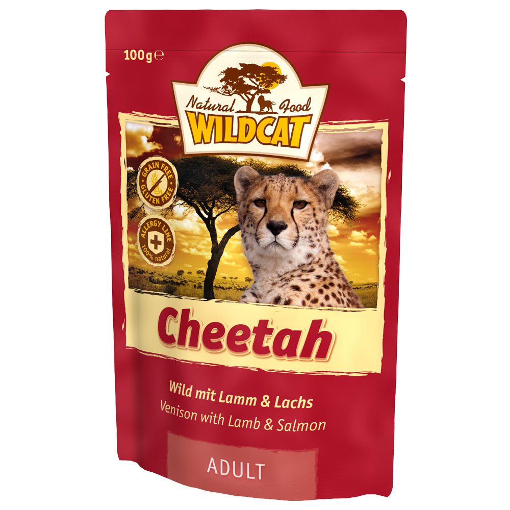 Wildcat | Cheetah Wild, Lamm & Lachs | Adult | 14 x 100 g von Wildcat