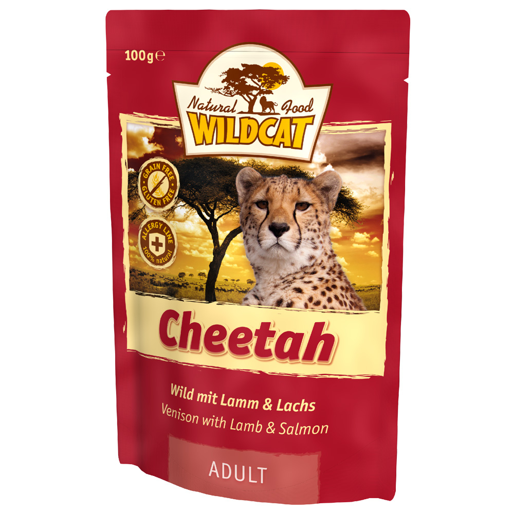 Wildcat | Cheetah Wild, Lamm & Lachs | Adult | 28 x 100 g von Wildcat