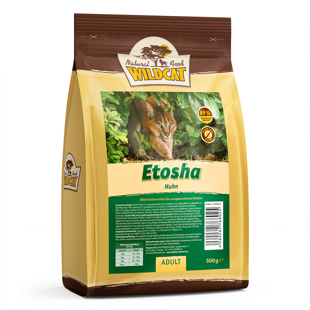 Wildcat | Etosha Huhn & Kartoffel | Adult | 500 g von Wildcat