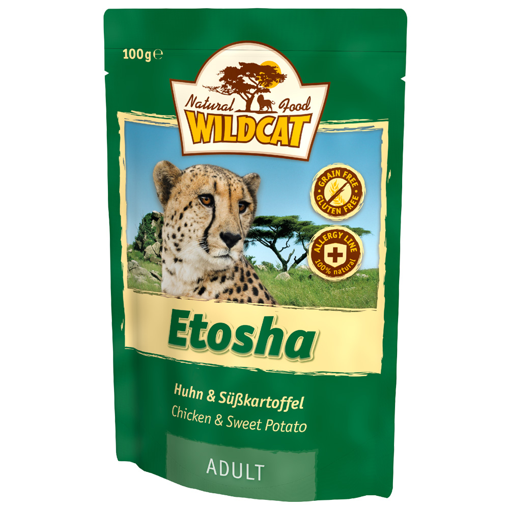 Wildcat | Etosha Huhn & Süßkartoffel | Adult | 14 x 100 g von Wildcat