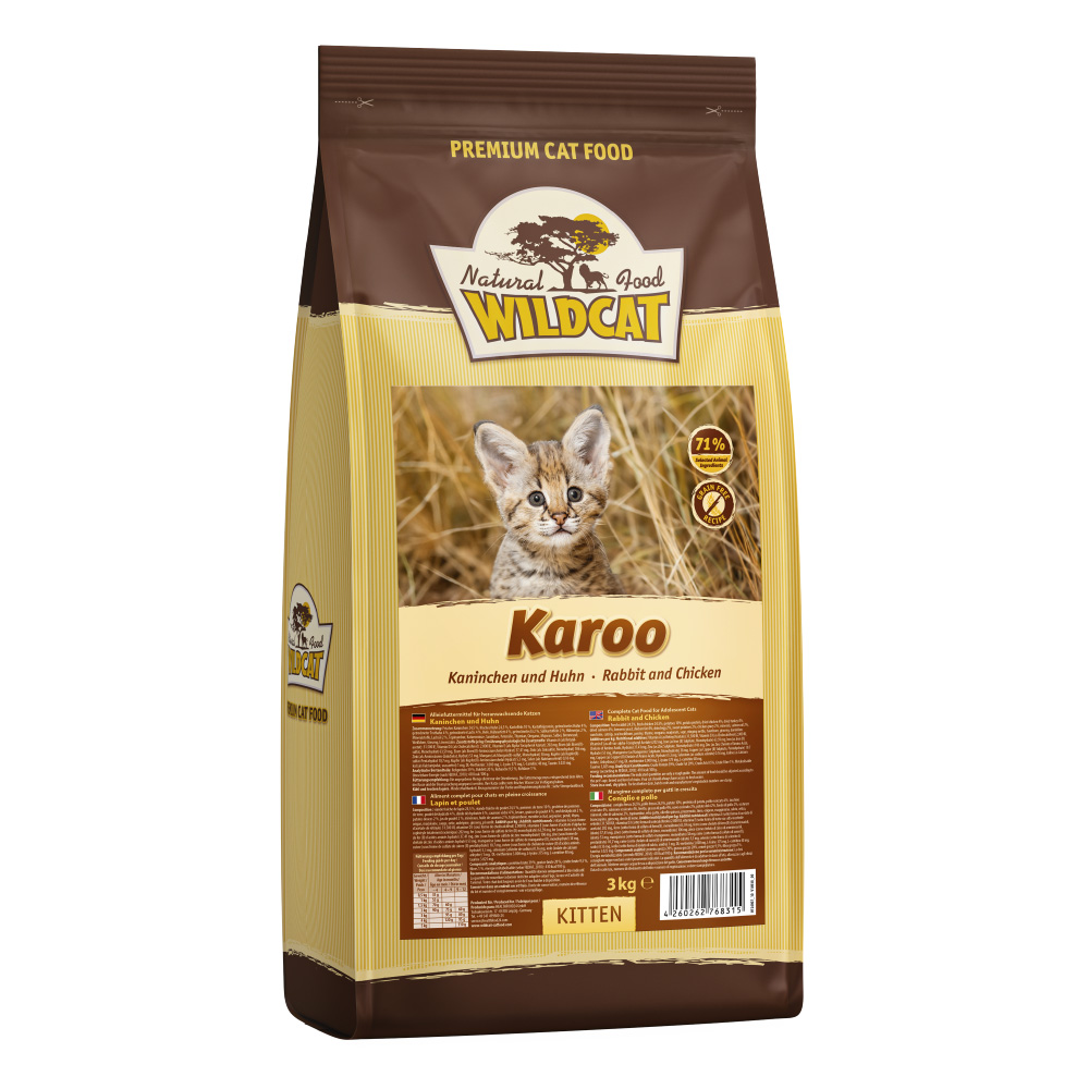 Wildcat | Karoo Kaninchen & Huhn | Kitten | 3 x 3 kg von Wildcat