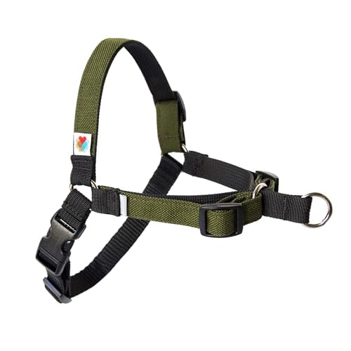 No Pull Hundegeschirr, Hundegeschirr, Hundegeschirr mittelgroße Hunde, kleine Hunde, Hundetrainingsgeschirr, effektives No-Pull-Design, 4-Punkt-verstellbar – Wildebeest (XL – 76,2 ~ 91,4 cm Umfang, von Wildebeest