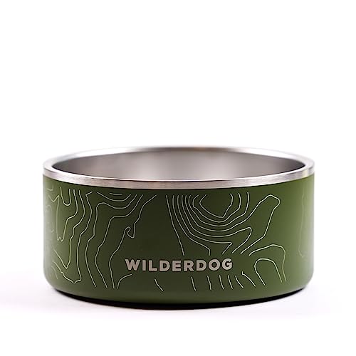 Widlerdog Hundenapf aus Edelstahl mit extra haltbarem BPA-freiem Edelstahl in Küchenqualität mit rutschfestem Gummiringboden von Wilderdog