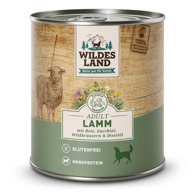 Wildes Land | Lamm mit Reis | Classic Adult | 12 x 800 g von Wildes Land