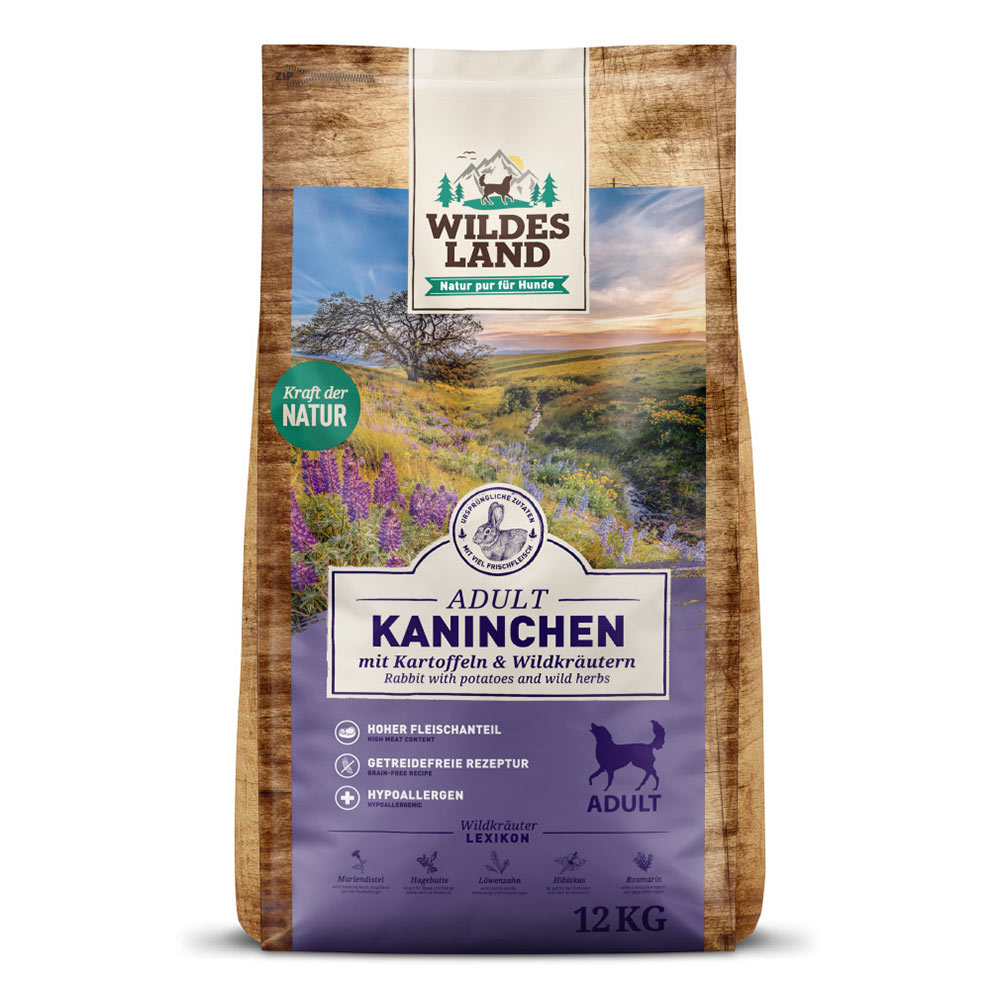 Wildes Land | Kaninchen mit Kartoffel | Classic Adult | 2 x 12 kg von Wildes Land