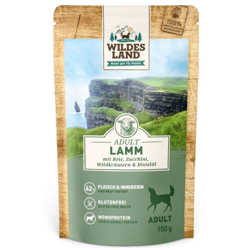 Wildes Land | Lamm mit Reis | Classic Adult | 32 x 150 g von Wildes Land