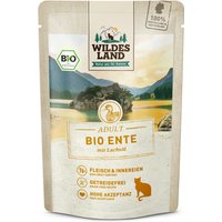 Sparpaket Wildes Land Bio 24 x 85 g - Bio-Ente PUR mit Lachsöl von Wildes Land