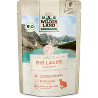 Sparpaket Wildes Land Bio 24 x 85 g - Bio-Lachs PUR & Lachsöl von Wildes Land