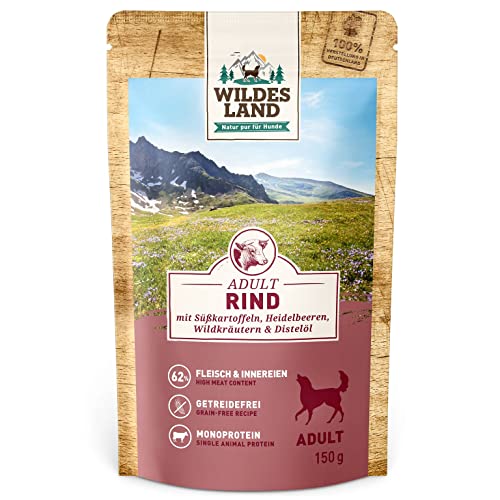 Wildes Land Auszeichnungen für Hunde, Rindgeschmack, 150 g von WILDES LAND