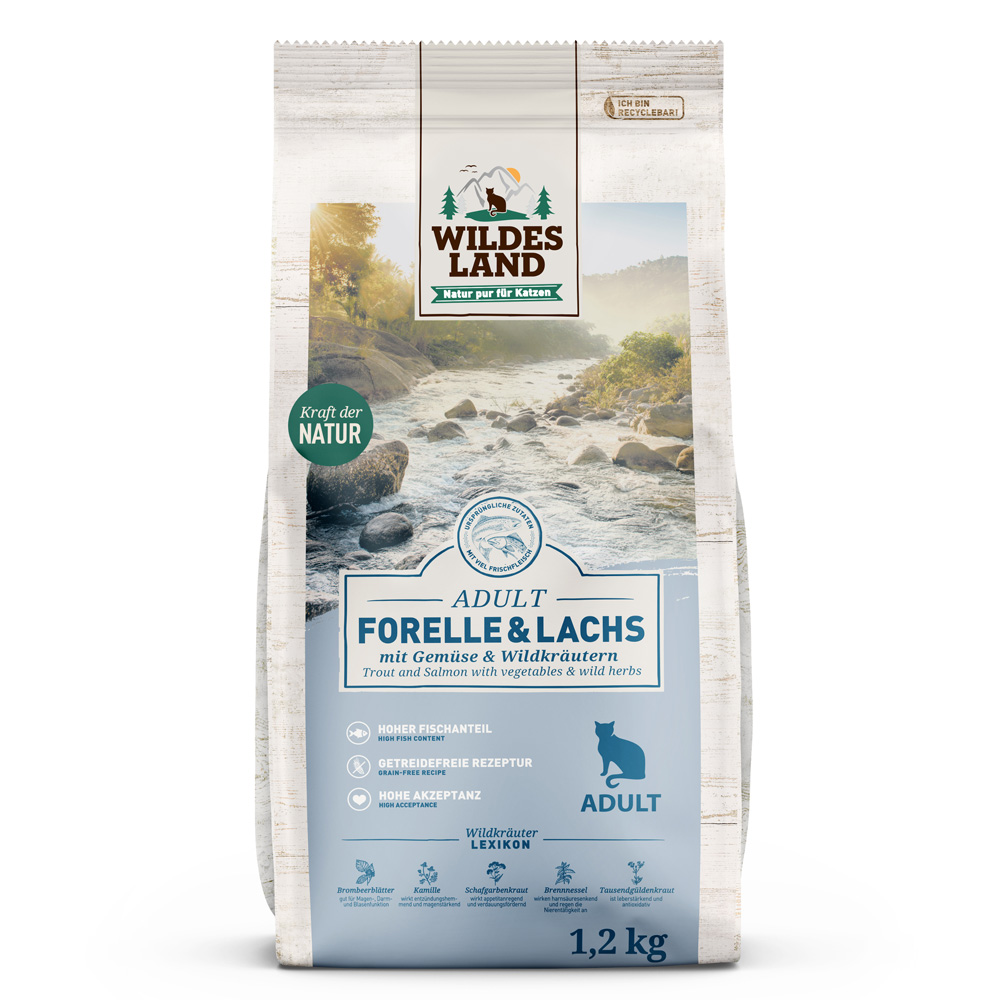 Wildes Land Cat Forelle & Lachs - 1,2 kg von Wildes Land