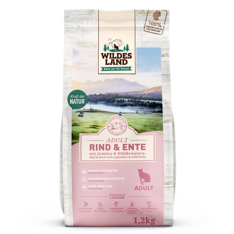 Wildes Land Cat Rind, Ente & Gartengemüse - 1,2 kg von Wildes Land