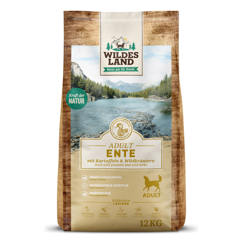 Wildes Land | Ente mit Kartoffel | Classic Adult | 2 x 12 kg von Wildes Land