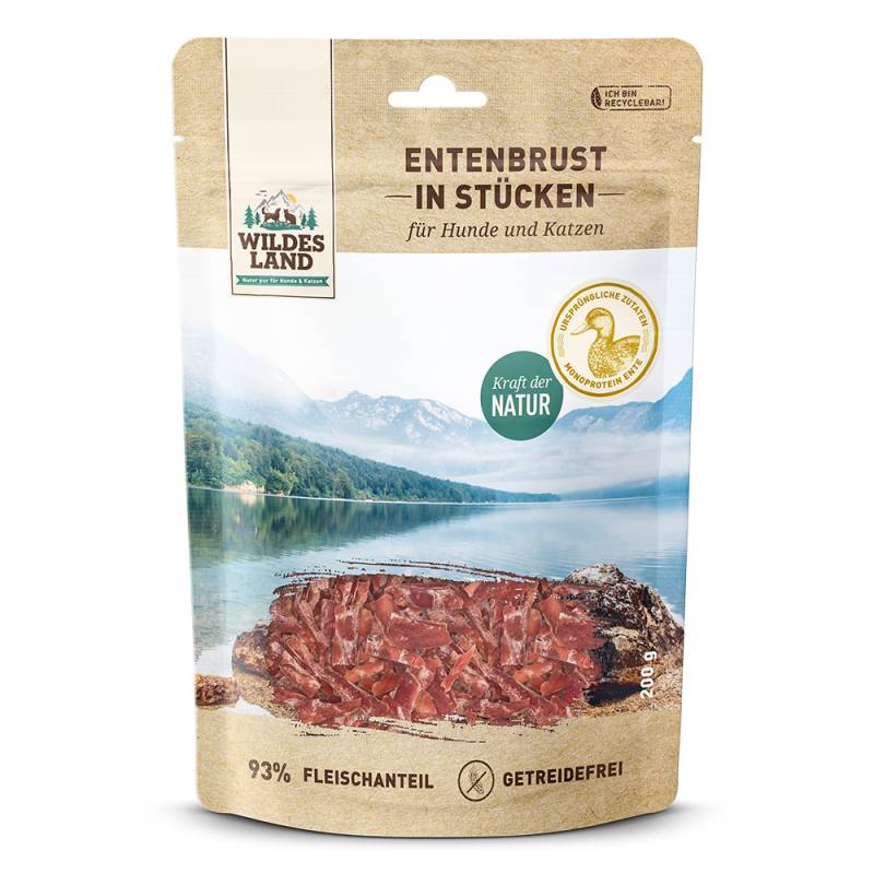 Wildes Land | Entenbrust in Stücken | Fleischsnacks | 200 g von Wildes Land