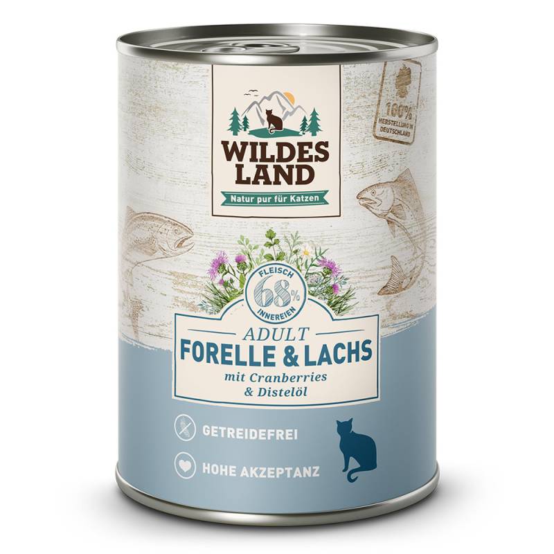 Wildes Land | Forelle und Lachs | Classic Adult | 12 x 375 g von Wildes Land