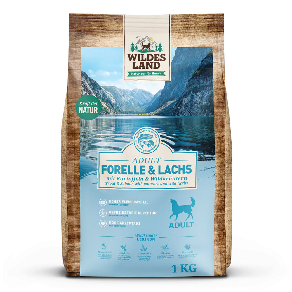 Wildes Land | Forelle & Lachs mit Kartoffel | Classic Adult | 1 kg von Wildes Land