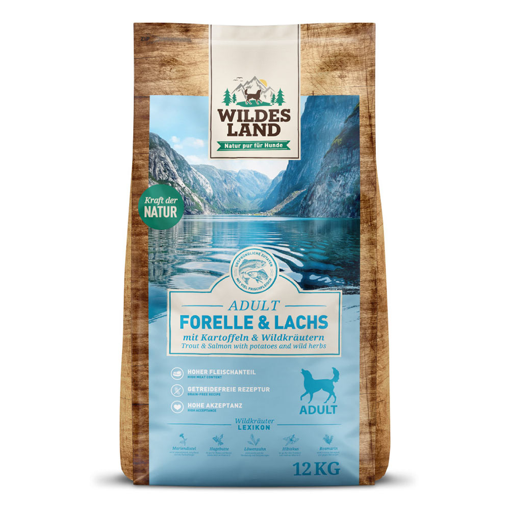 Wildes Land | Forelle & Lachs mit Kartoffel | Classic Adult | 12 kg von Wildes Land