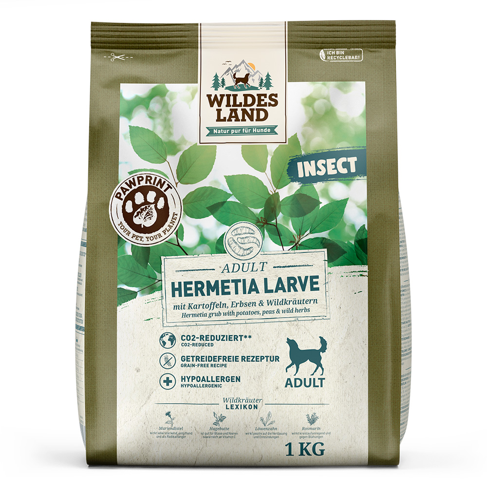 Wildes Land | Hermetia Larve | PawPrint Insect Adult | 1 kg von Wildes Land