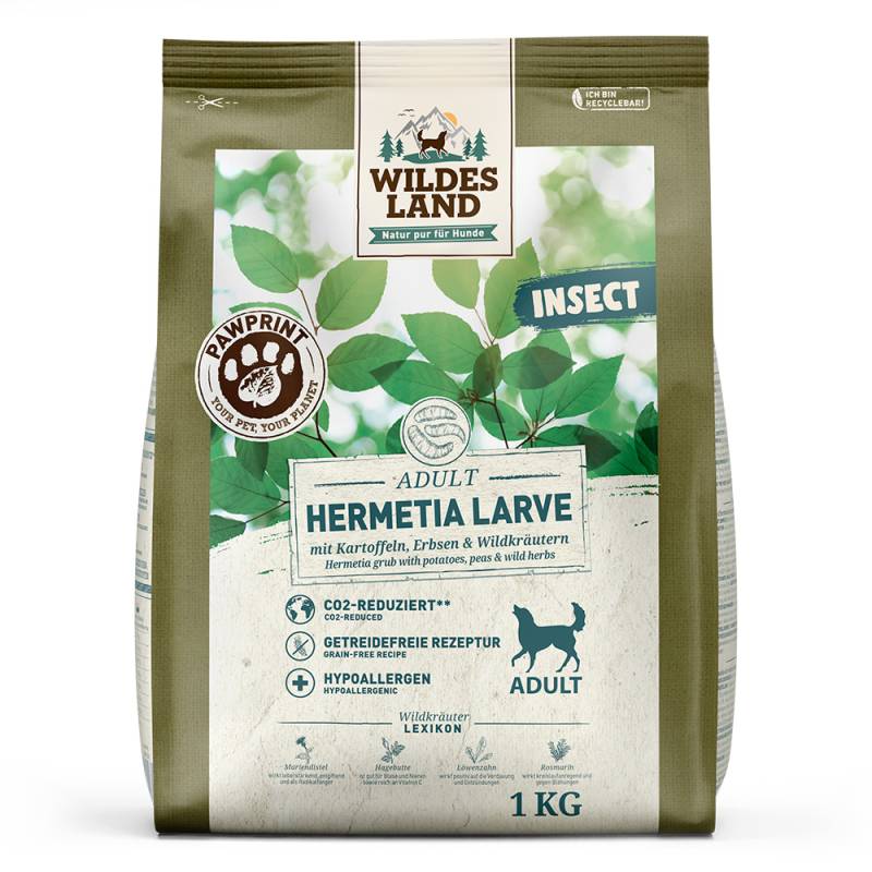 Wildes Land | Hermetia Larve | PawPrint Insect Adult | 5 x 1 kg von Wildes Land