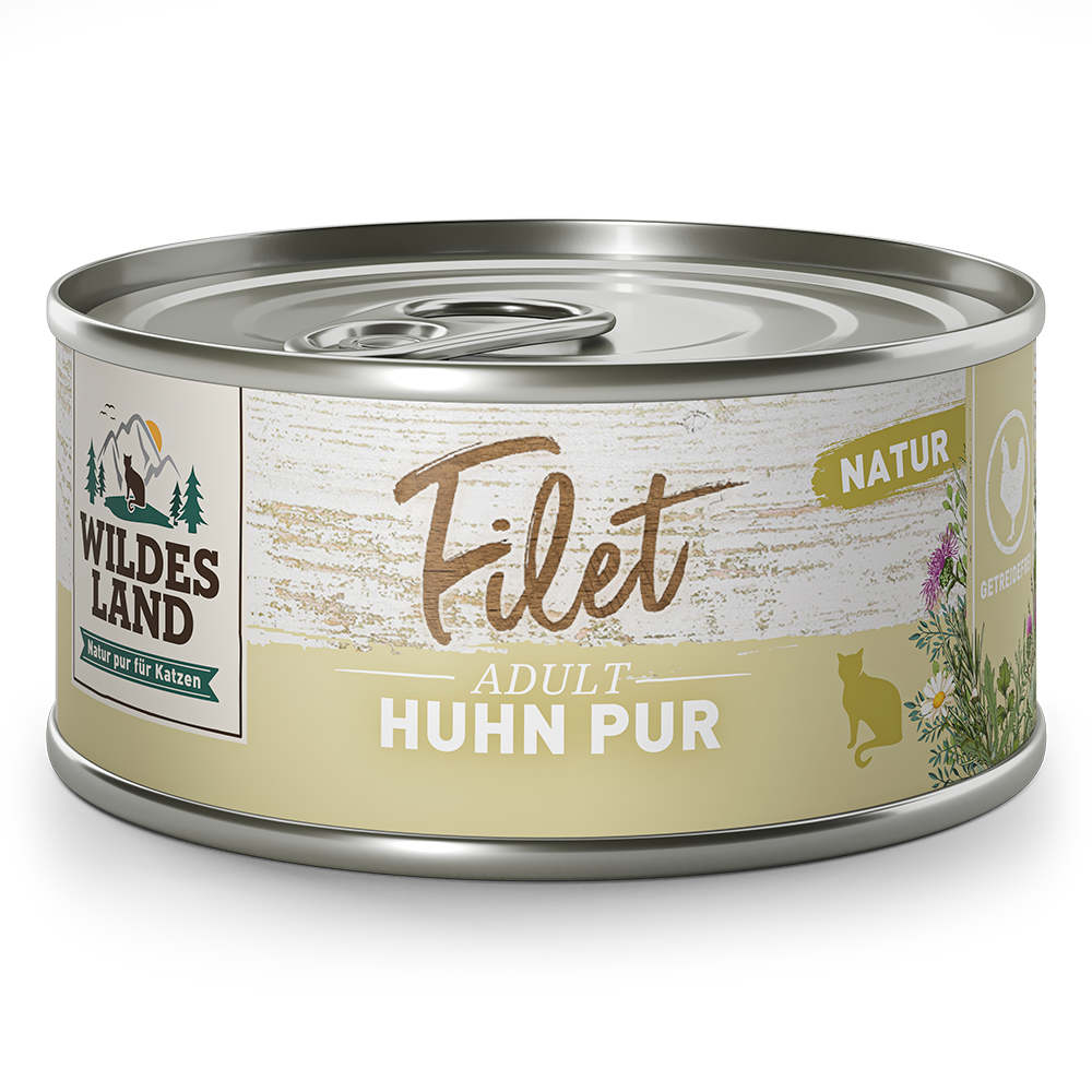 Wildes Land | Huhn Pur | Filet | 48 x 80 g von Wildes Land