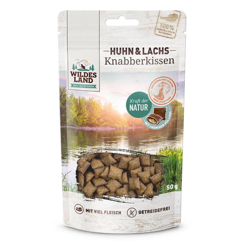 Wildes Land | Huhn und Lachs | Knabberkissen | 12 x 50 g von Wildes Land