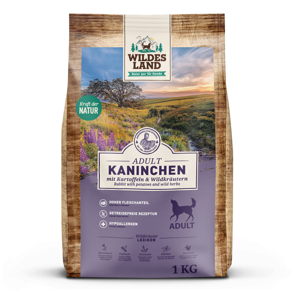 Wildes Land | Kaninchen mit Kartoffel | Classic Adult | 4 x 1 kg von Wildes Land