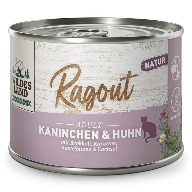 Wildes Land | Kaninchen & Huhn mit Brokkoli | Ragout | 24 x 180 g von Wildes Land