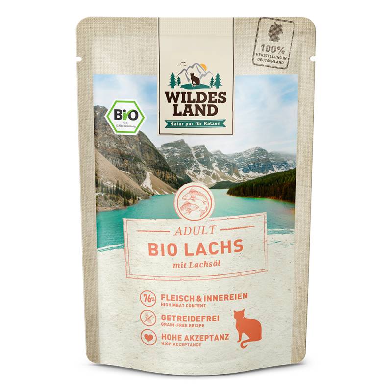 Wildes Land | Lachs mit Lachsöl | BIO Adult | 12 x 85 g von Wildes Land