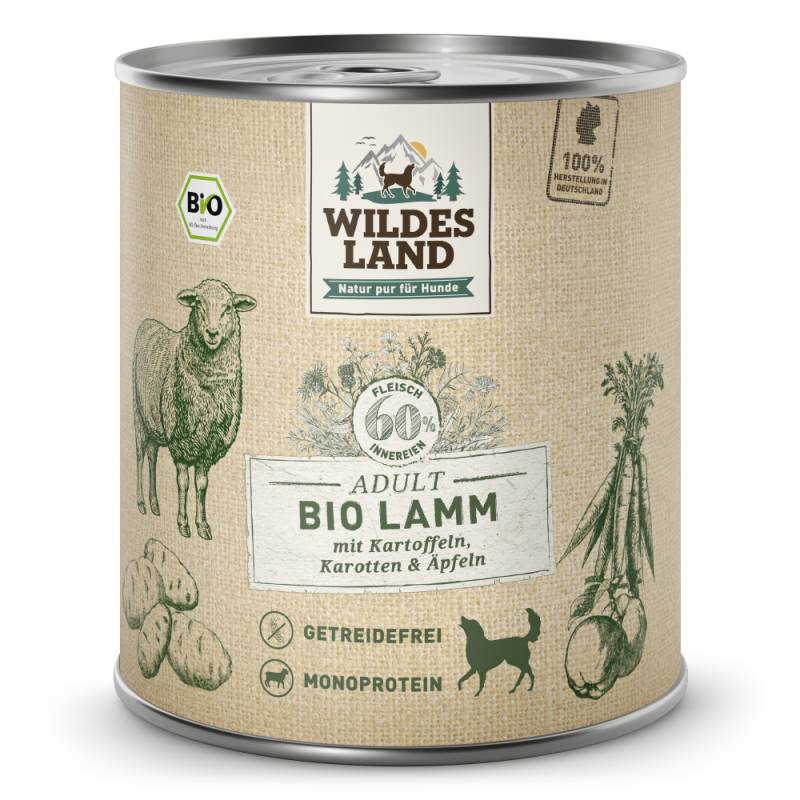 Wildes Land | Lamm mit Kartoffeln & Karotten | BIO Adult | 12 x 800 g von Wildes Land