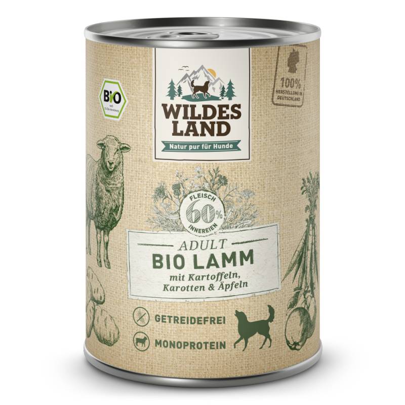 Wildes Land | Lamm mit Kartoffeln & Karotten | BIO Adult | 24 x 400 g von Wildes Land