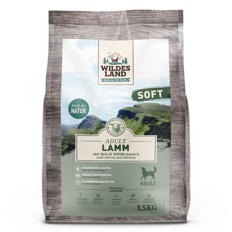 Wildes Land | Lamm mit Reis und Wildkräutern | Soft Adult | 1,5 kg von Wildes Land