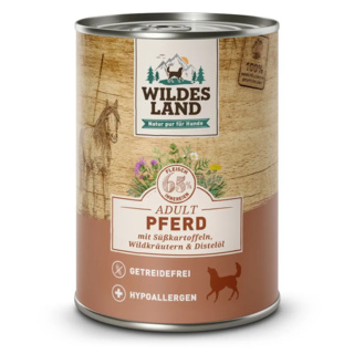 Wildes Land | Pferd mit Süßkartoffel | Classic Adult | 12 x 400 g von Wildes Land