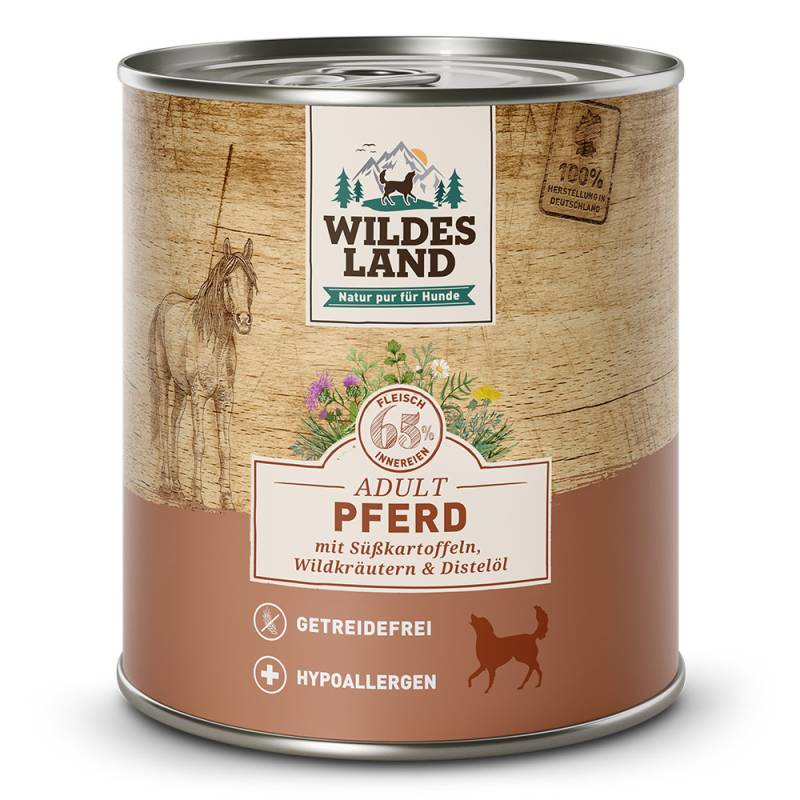 Wildes Land | Pferd mit Süßkartoffel | Classic Adult | 30 x 800 g von Wildes Land