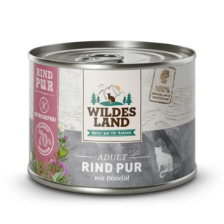 Wildes Land | Rind mit Distelöl | PUR Adult | 12 x 200 g von Wildes Land