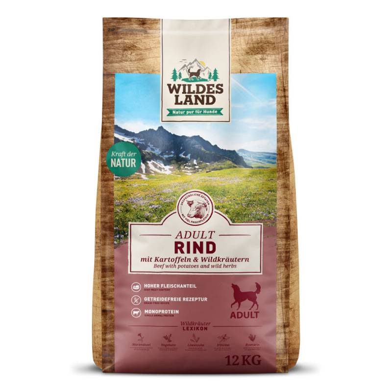 Wildes Land | Rind mit Kartoffel | Classic Adult | 2 x 12 kg von Wildes Land