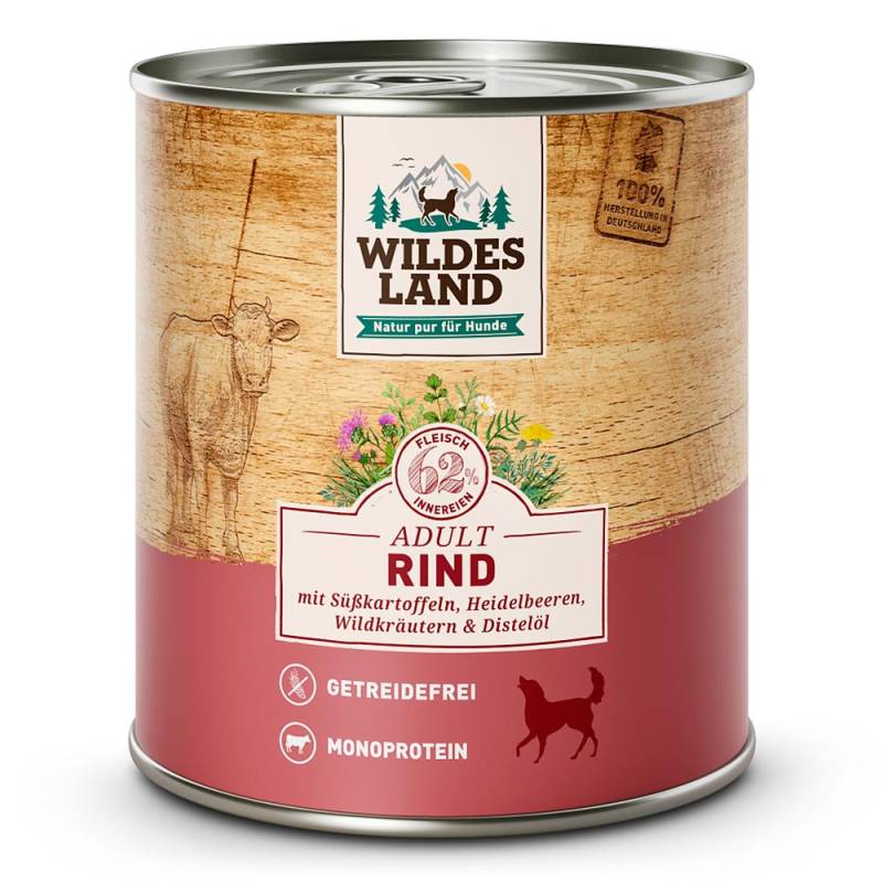 Wildes Land | Rind mit Süßkartoffel | Classic Adult | 30 x 800 g von Wildes Land