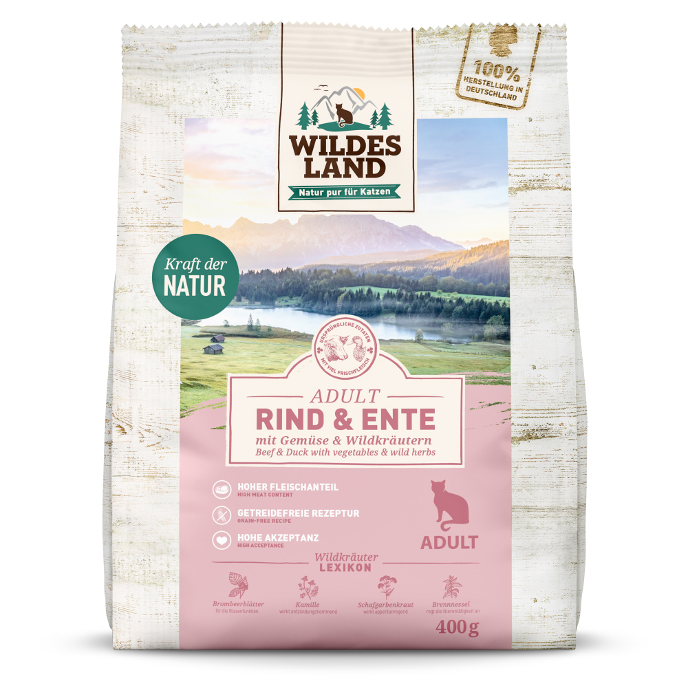 Wildes Land | Rind und Ente | Classic Adult | 7 x 400 g von Wildes Land