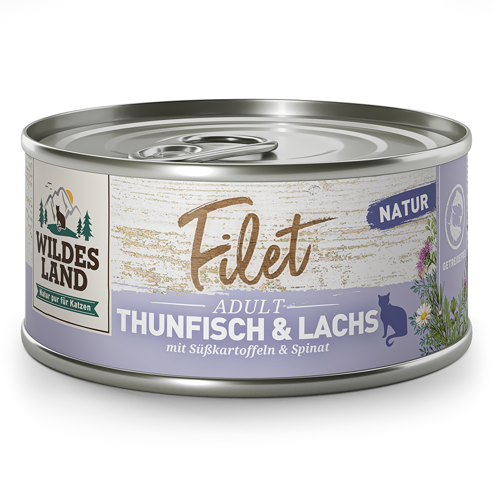 Wildes Land | Thunfisch & Lachs | Filet | 12 x 80 g von Wildes Land