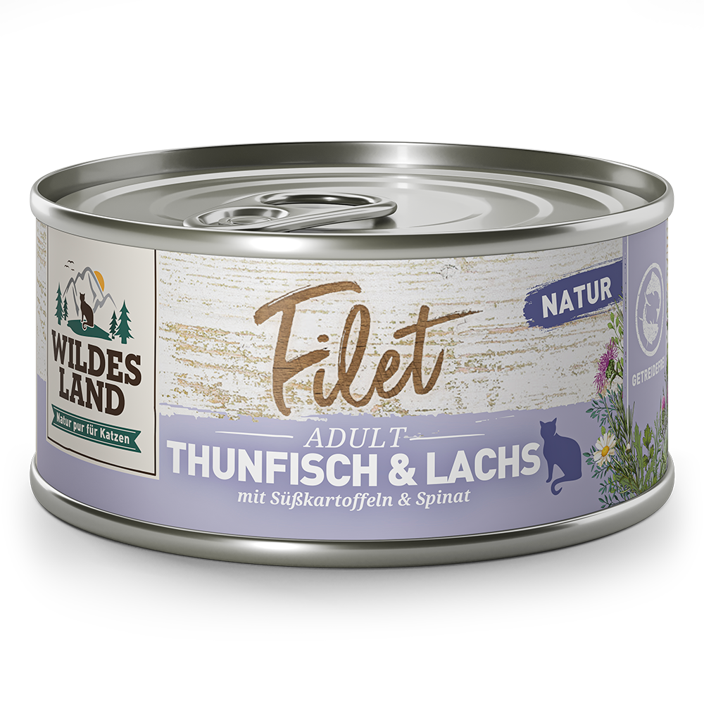 Wildes Land | Thunfisch & Lachs | Filet | 24 x 80 g von Wildes Land