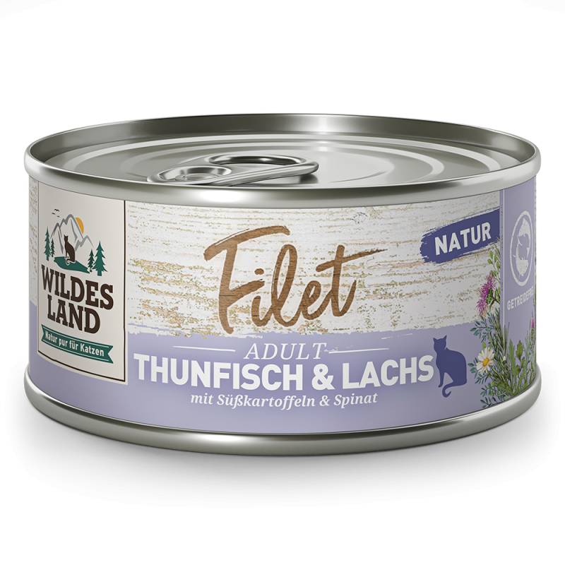 Wildes Land | Thunfisch & Lachs | Filet | 24 x 80 g von Wildes Land