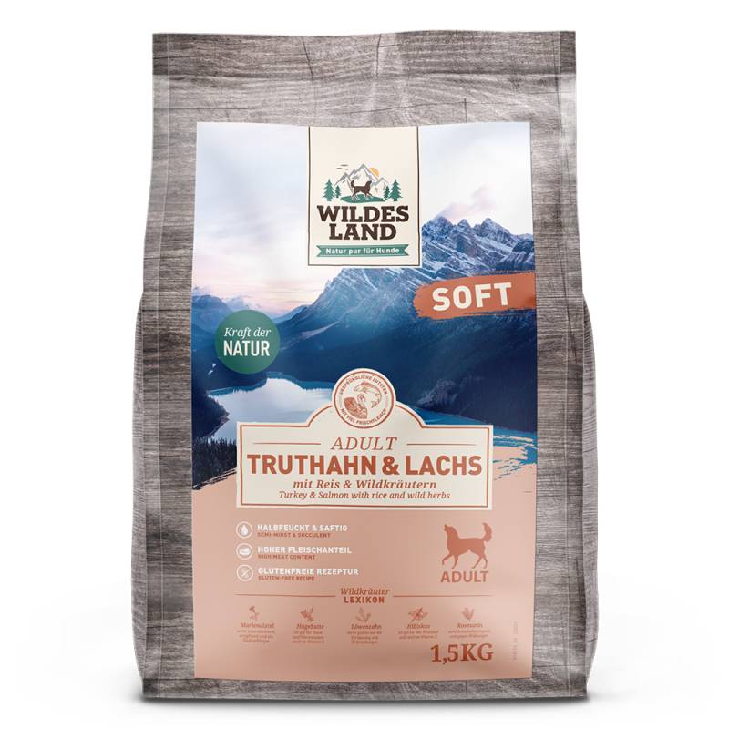 Wildes Land | Truthahn & Lachs mit Reis | Soft Adult | 1,5 kg von Wildes Land